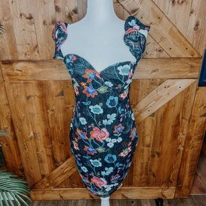 BLACK FLORAL DRESS - DAINTY HOOLIGAN BOUTIQUE